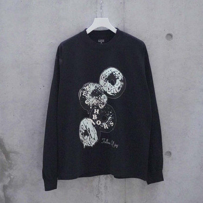 GOODNEIGHBORS SHIRTS MINE USA RELAX FIT L/S T-SH (DONUT) BLACK