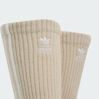 adidas originals ｢ADILUNA SEASON 2 x JENNIE｣HERI LEG WARMERS ｸﾘｱﾌﾞﾗｳﾝ/ﾎﾜｲﾄ