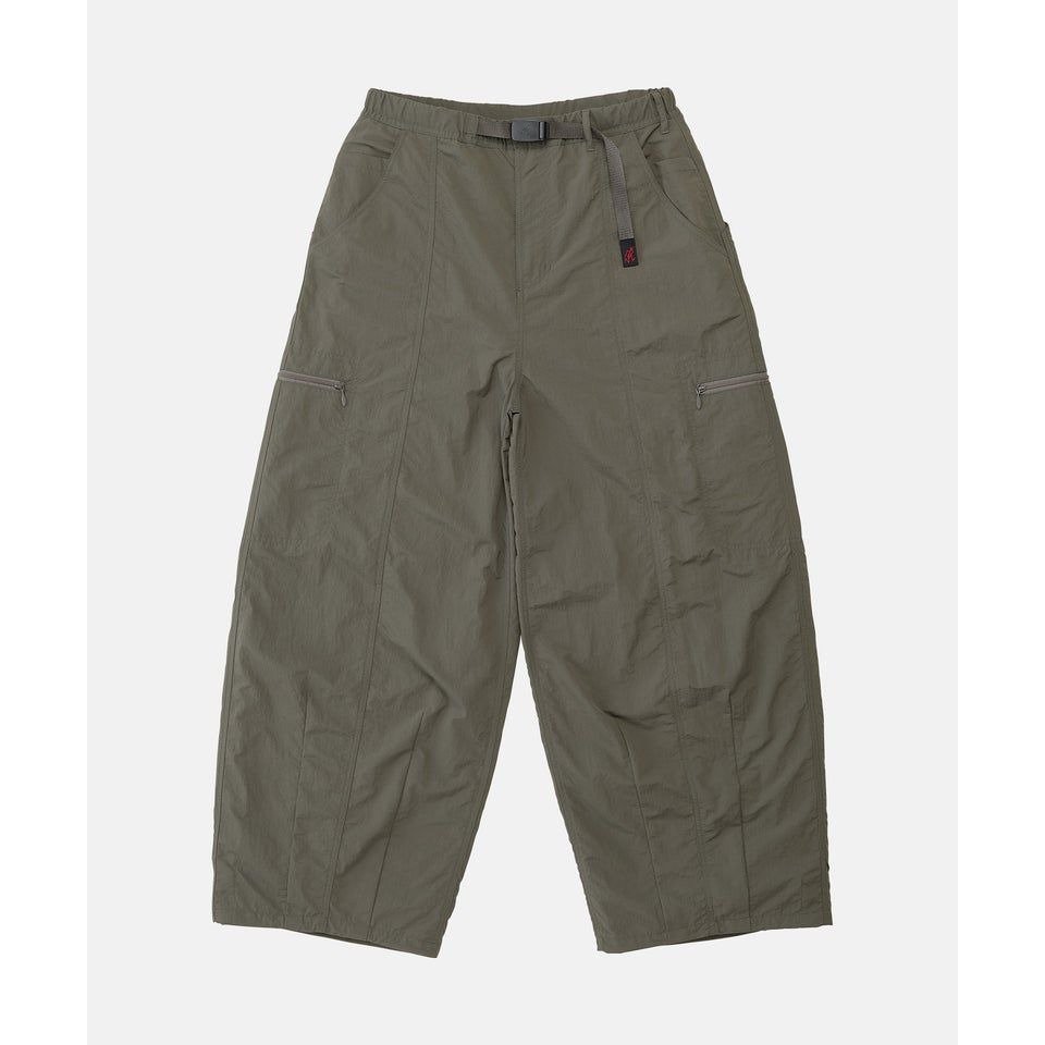 Gramicci NYLON LOOSE BALLOON PANT BURNT OLIVE