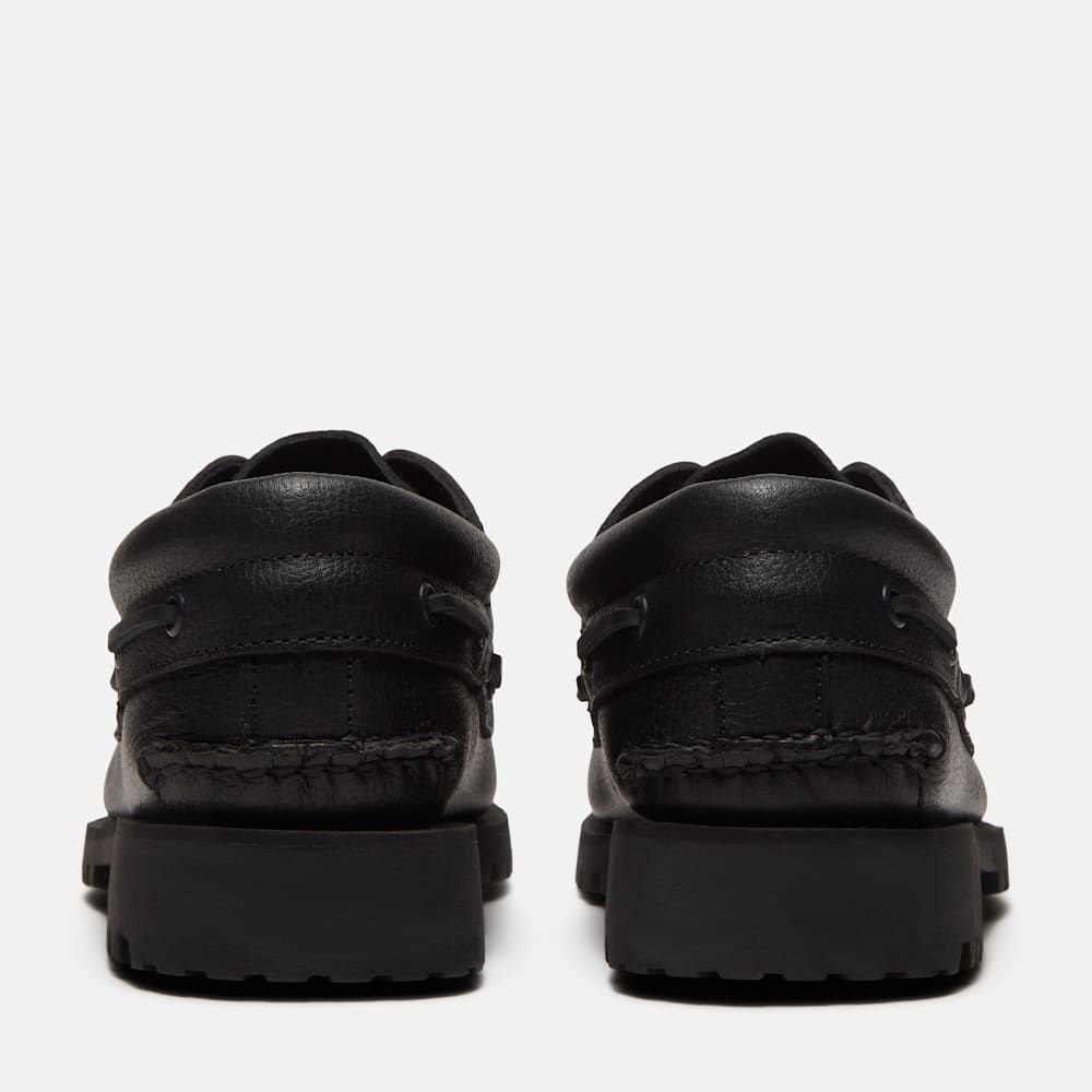 Timberland BOAT SHOE ALL OVER BLACK FULL GRAIN
