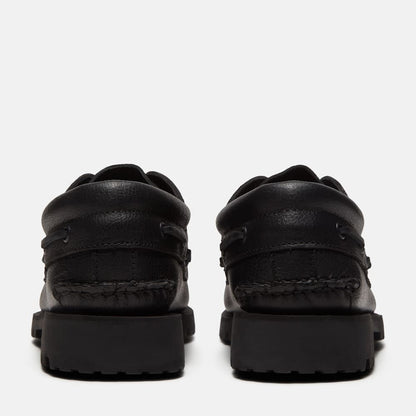 Timberland BOAT SHOE ALL OVER BLACK FULL GRAIN