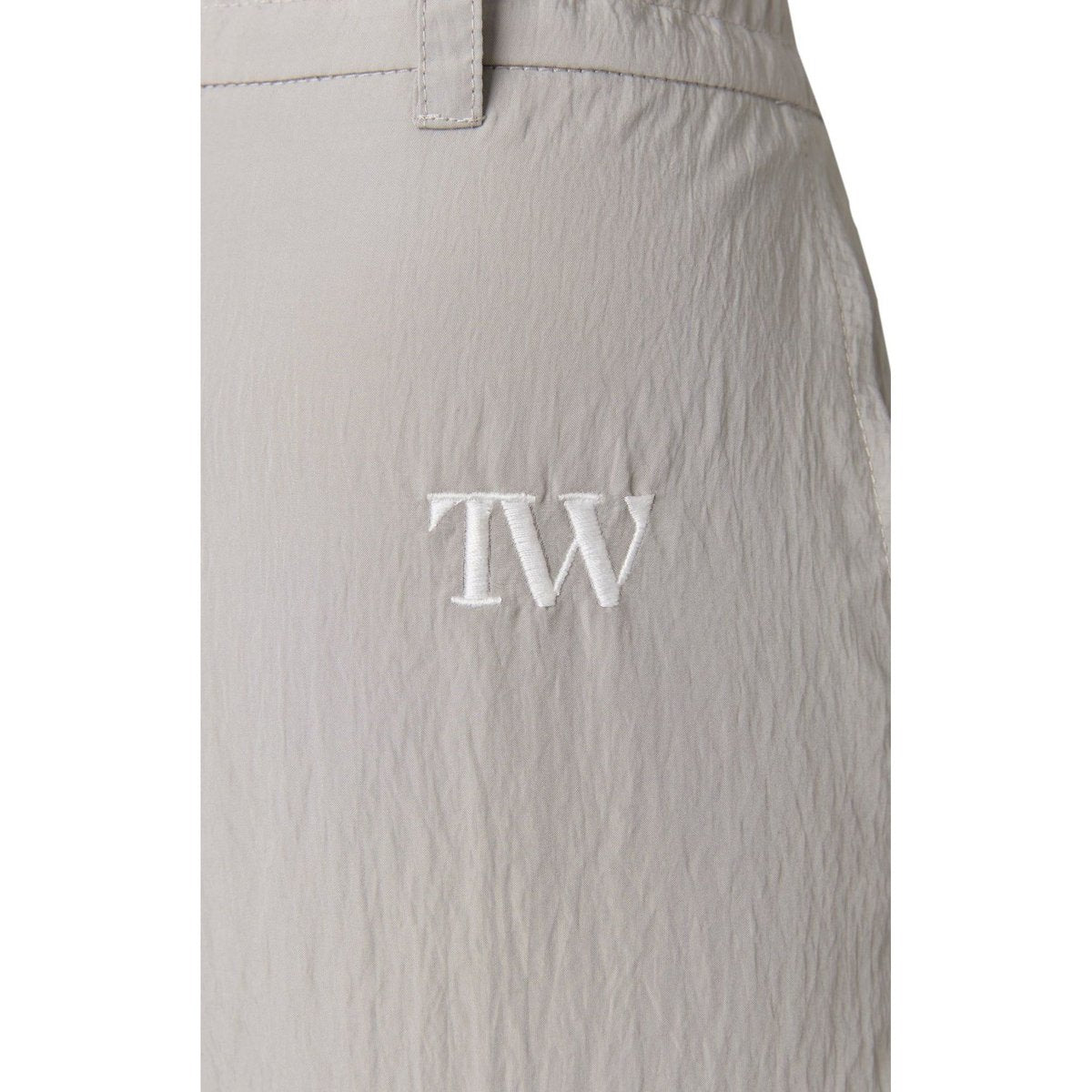 TW Satin Drawcord Pants LIGHT GRAY