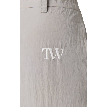 TW Satin Drawcord Pants LIGHT GRAY