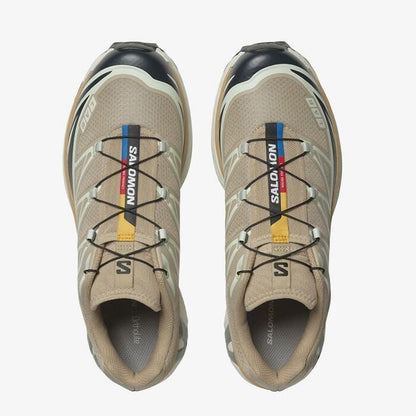 SALOMON XT-6 OXFORD TAN/CARBON/CLEARLY AQUA