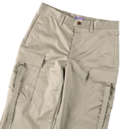 COOME SATIN CARGO TROUSER BEIGE