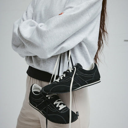 Vans SUPER LOW PRO TRAINER LX LEATHER MARATHON SILVER