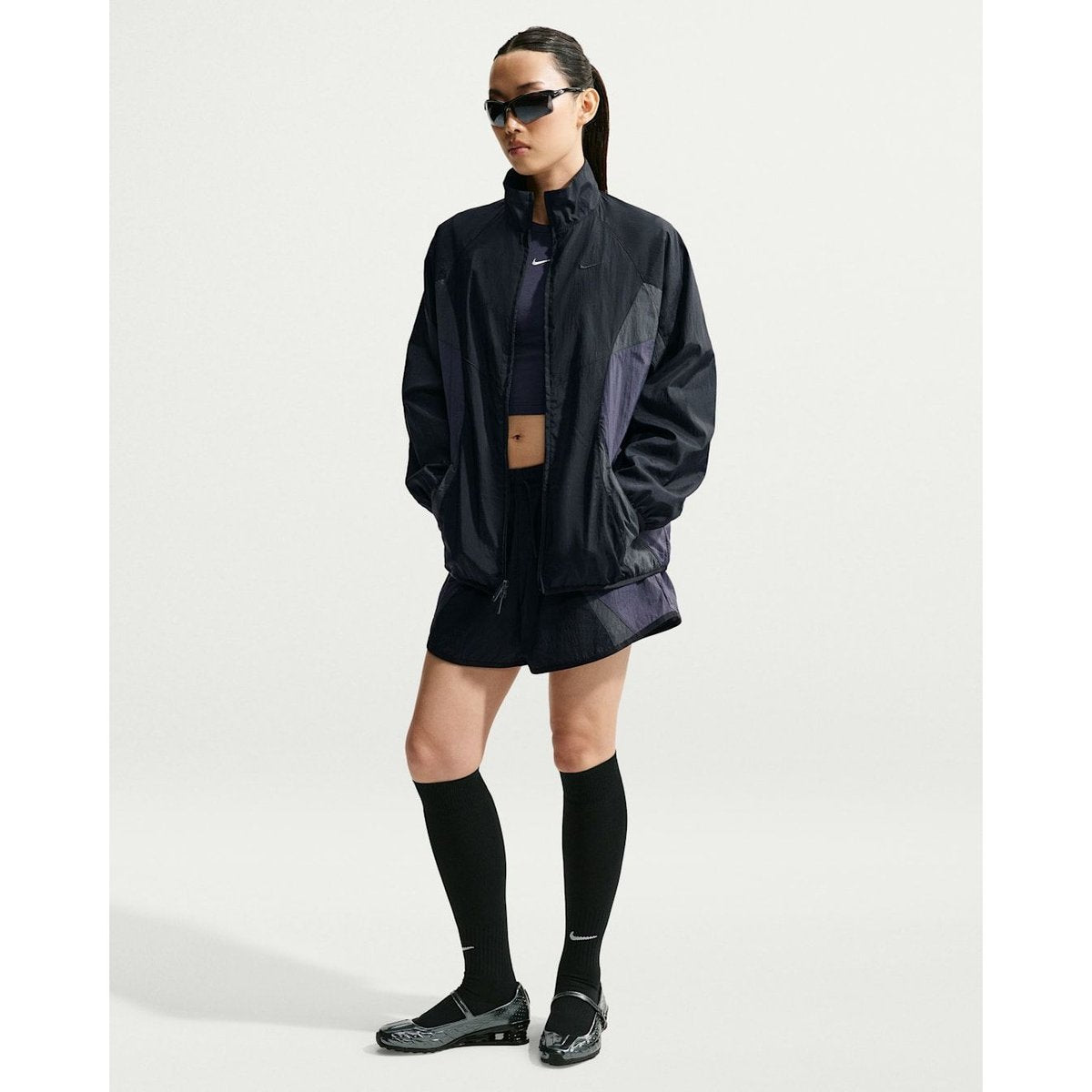 NIKE ナイキ AS W NK STREET TRACK JKT BLACK/GRIDIRON/ANTHR