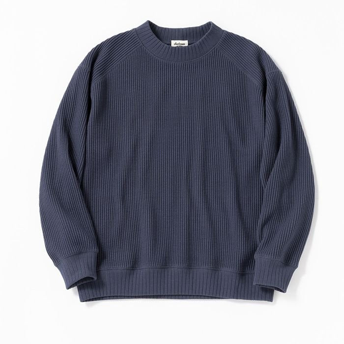Jackman Waffle Midneck Retro Navy