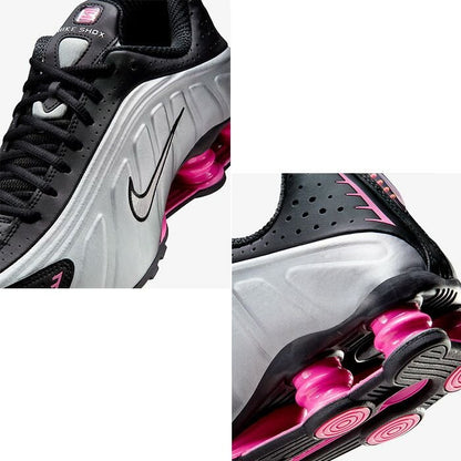 NIKE ナイキ ウィメンズ SHOX R4 BLACK/METALLIC SILVER-PINKSICLE
