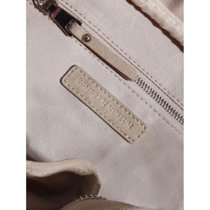 KOMOREBI MUSEUM SUEDE BAG B01 BEIGE