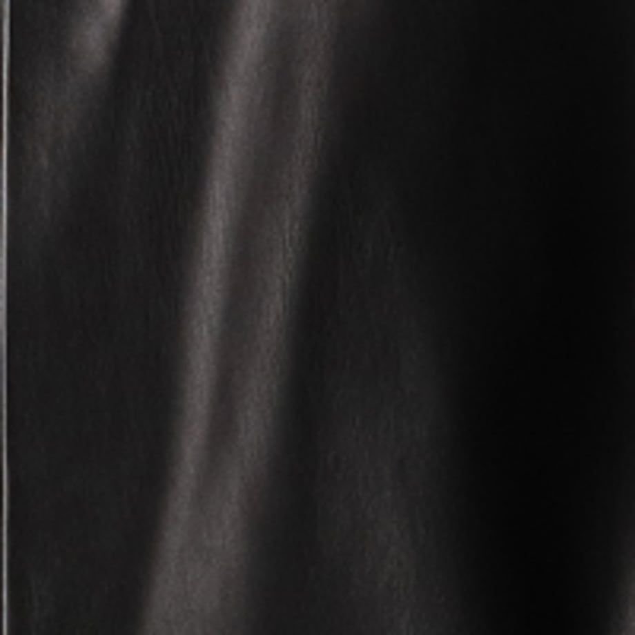 COOME LEATHER WRAP MID SKIRT BLACK