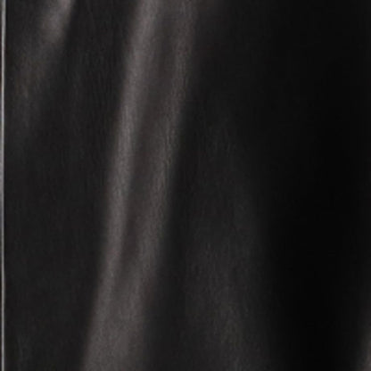 COOME LEATHER WRAP MID SKIRT BLACK