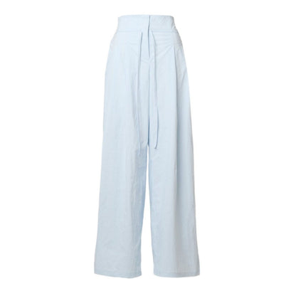 TW Nylon Tuck Pants SAX