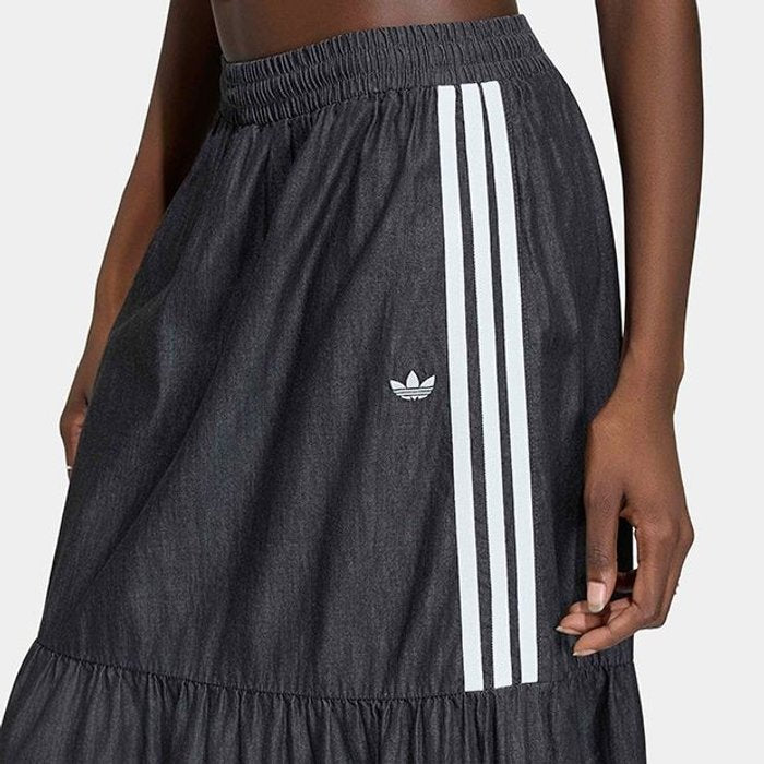 adidas originals DENIM SKIRT ミディアムブラックデニム