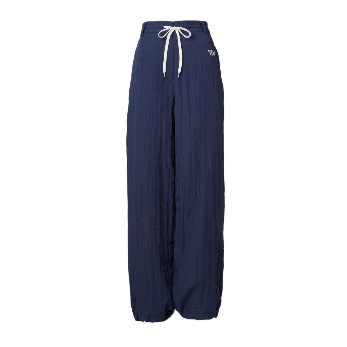 TW Satin Drawcord Pants NAVY