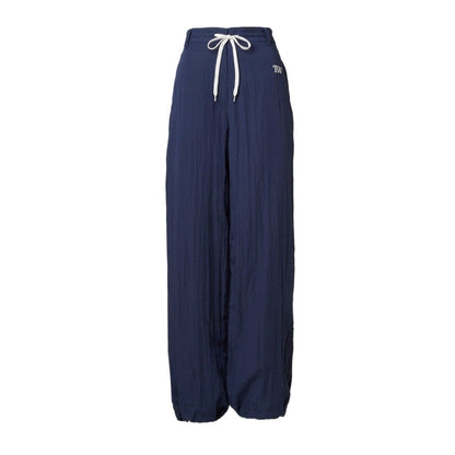 TW Satin Drawcord Pants NAVY