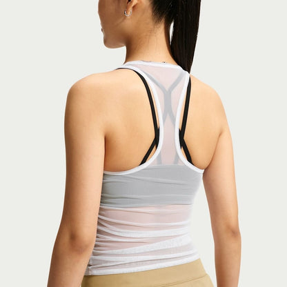NIKE ナイキ ASWNKSTREETGFXSHEERTANK BLACK/WHITE