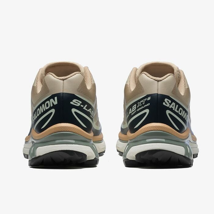 SALOMON XT-6 OXFORD TAN/CARBON/CLEARLY AQUA