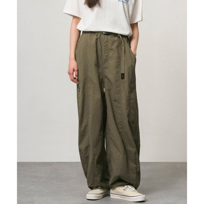 Gramicci NYLON LOOSE BALLOON PANT BURNT OLIVE