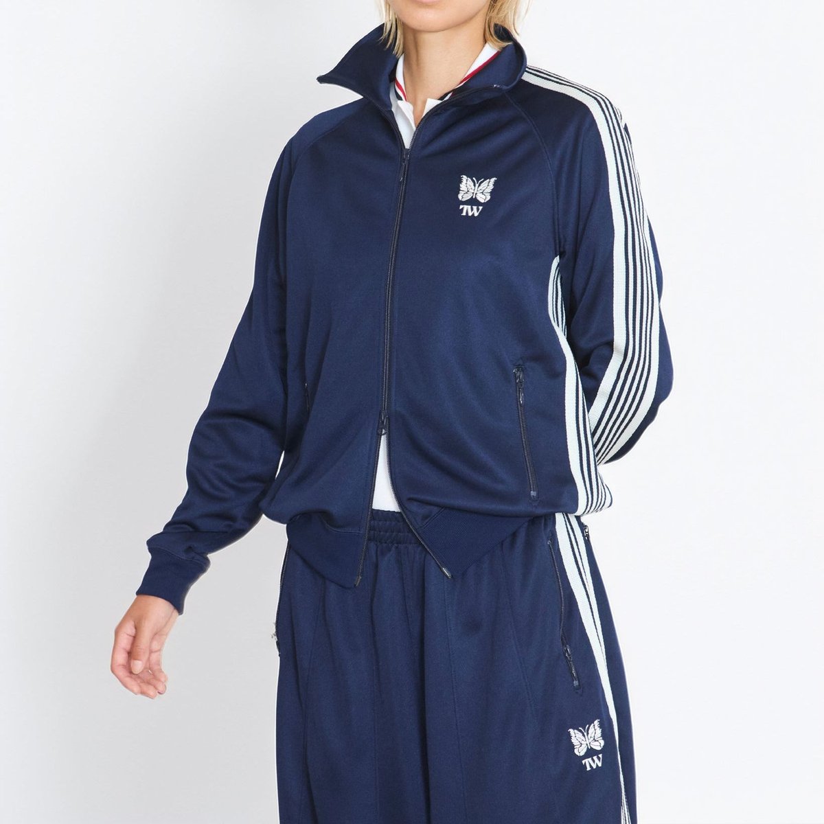 TW Track Jacket - Poly Smooth NAVY