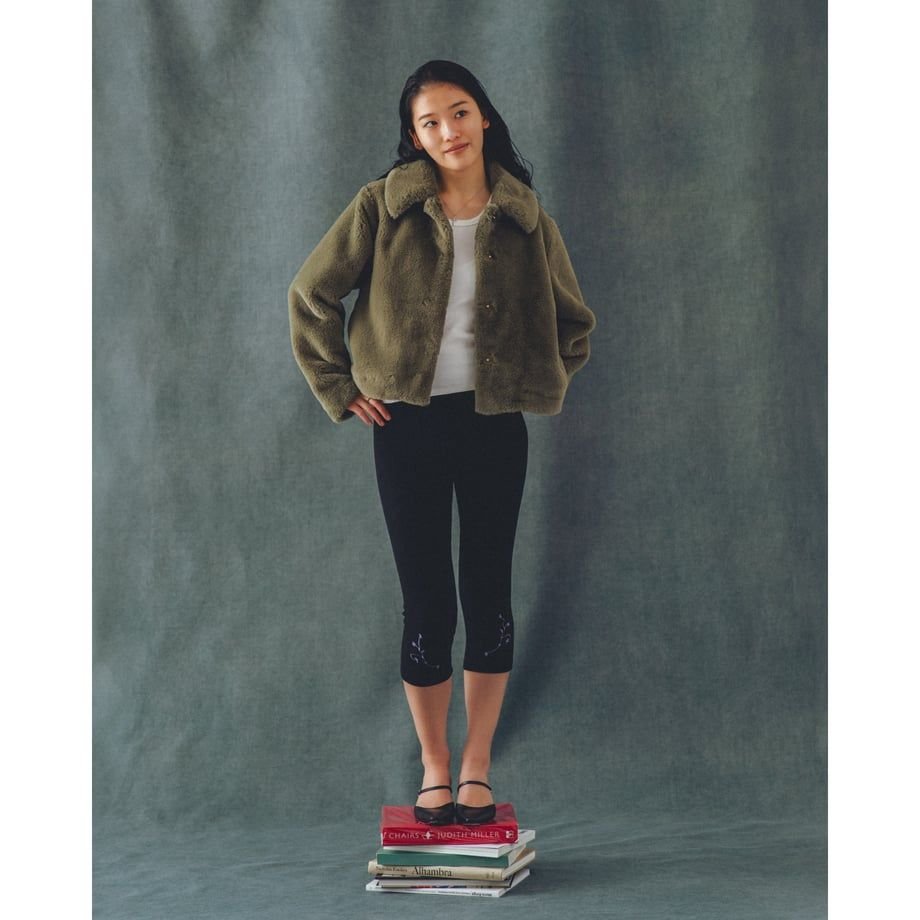 COOME FLUFFY JACKET GREEN