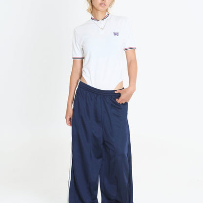 TW NEEDLES × S/S Polo Bodysuit WHITE