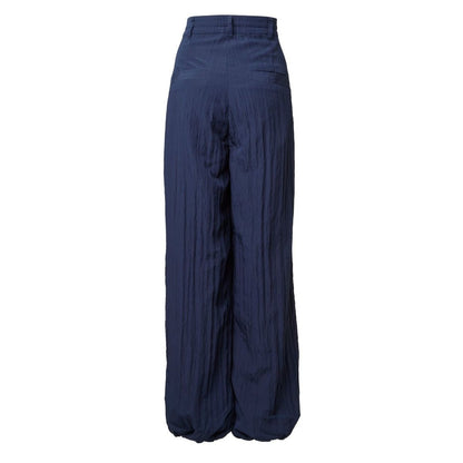 TW Satin Drawcord Pants NAVY
