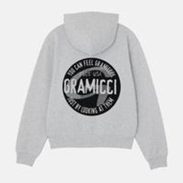 Gramicci ICON ZIP HOODED SWEATSHIRT GREY HEATHER