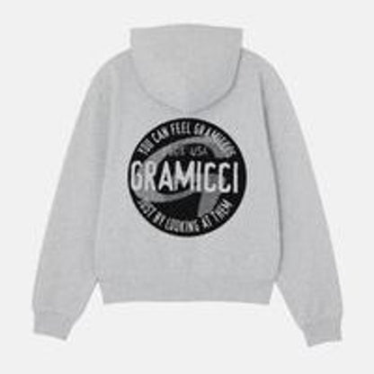 Gramicci ICON ZIP HOODED SWEATSHIRT GREY HEATHER