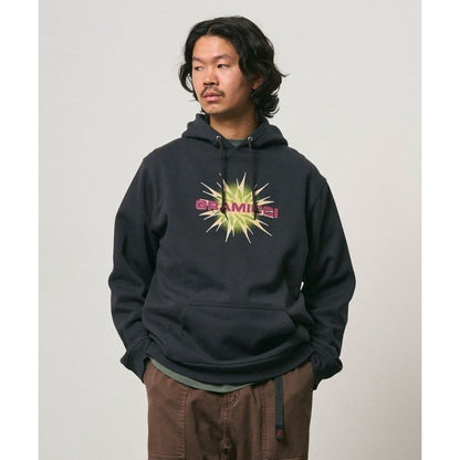 Gramicci STARBURST HOODED SWEATSHIRT VINTAGE BLACK