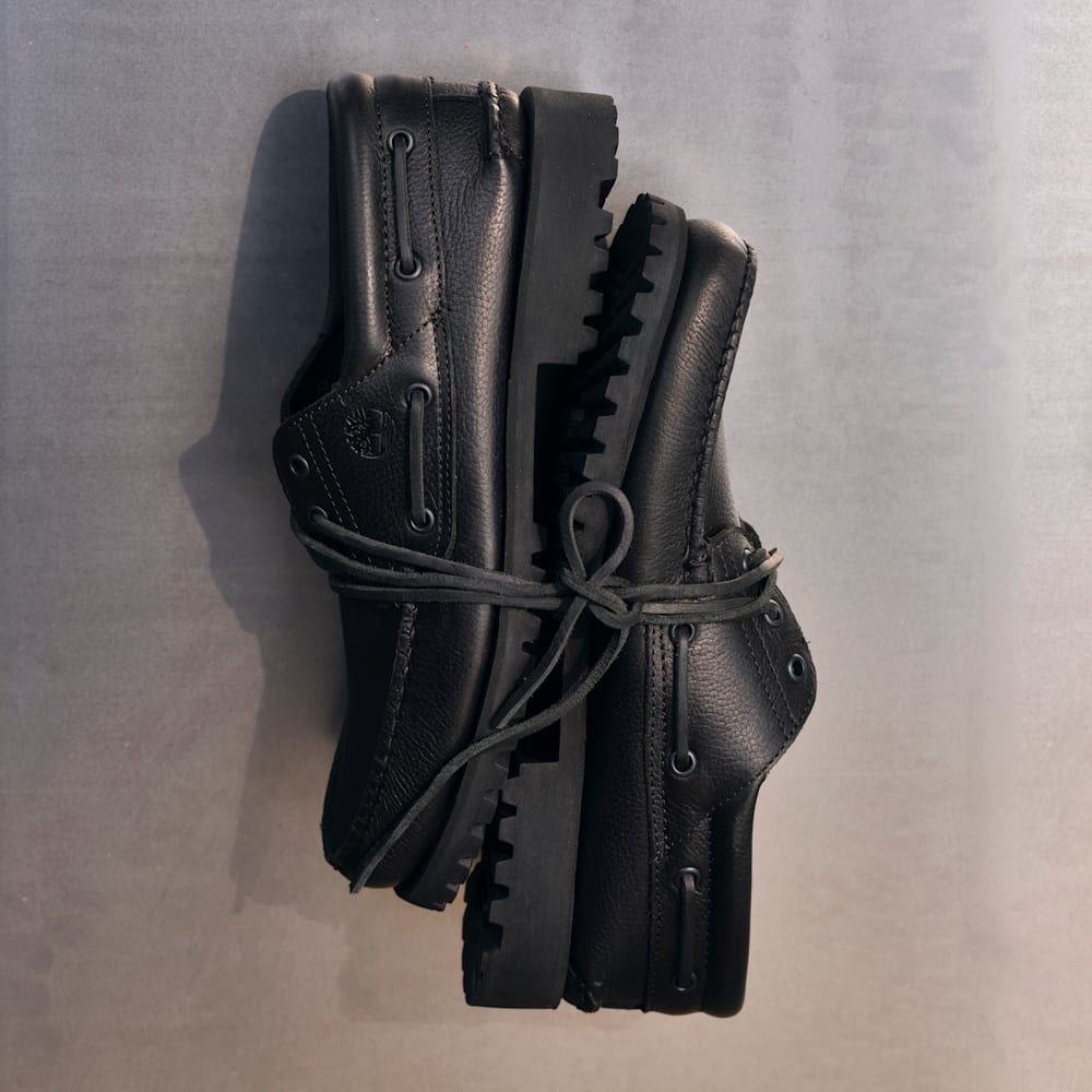Timberland BOAT SHOE ALL OVER BLACK FULL GRAIN