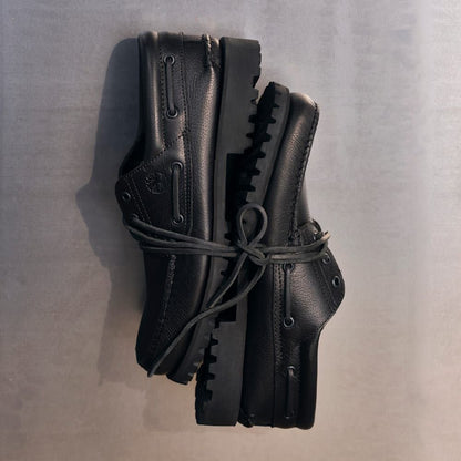 Timberland BOAT SHOE ALL OVER BLACK FULL GRAIN