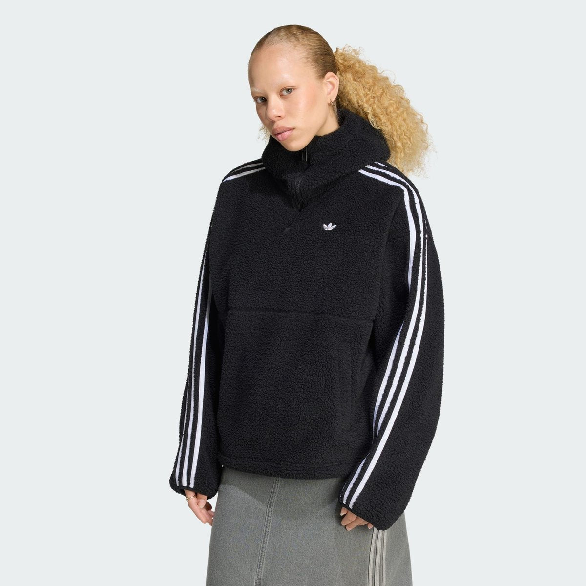 adidas originals ｢ADILUNA SEASON 2 x JENNIE｣HOODED FLE JKT ﾌﾞﾗｯｸ