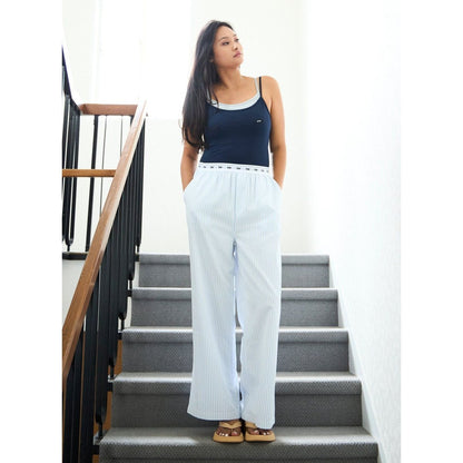 Signature Logo Stripe Long Pants TW6SS-024_TW SAX