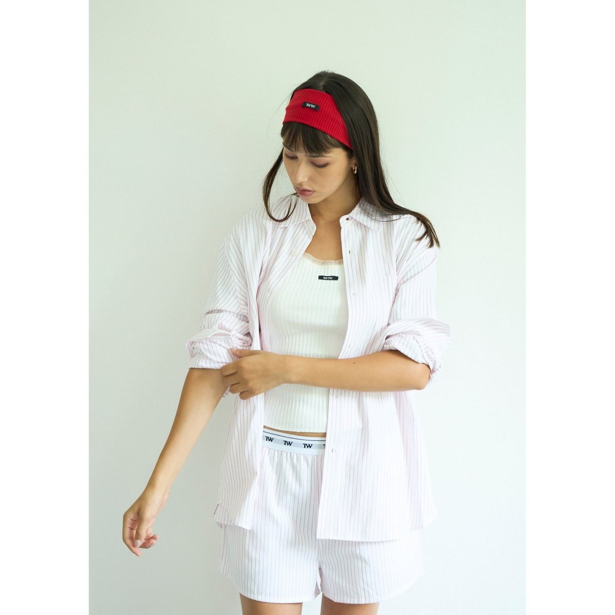 TW Stripe Shirt PINK