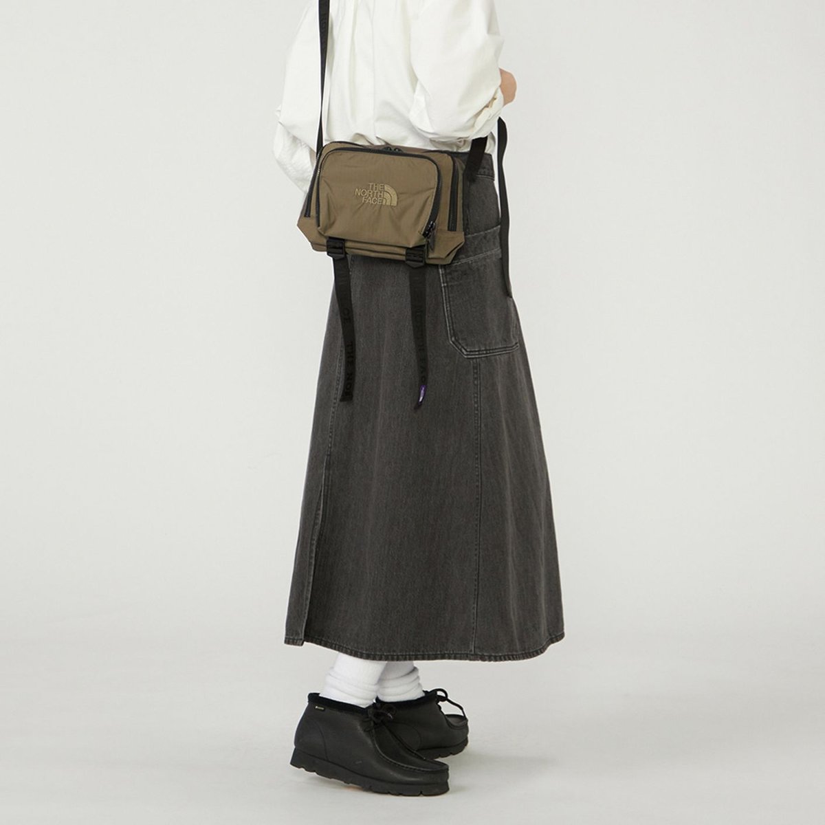 CORDURA Nylon Shoulder Bag N25FU080_TNF PPL nanamica TAUPE