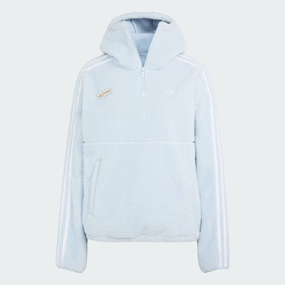 adidas originals ｢ADILUNA SEASON 2 x JENNIE｣HOODED FLE JKT ﾜﾝﾀﾞｰﾌﾞﾙｰ